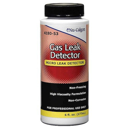 Nu-Calgon 4180-53 Gas Leak Detect,Yellow,6Oz,Dauber Bottle