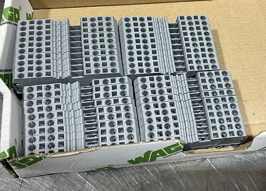40 Pcs Wago  280-633, 4-Leiter-Durchgangsklemme; 2,5 mm², CAGE CLAMP NOS Surplus