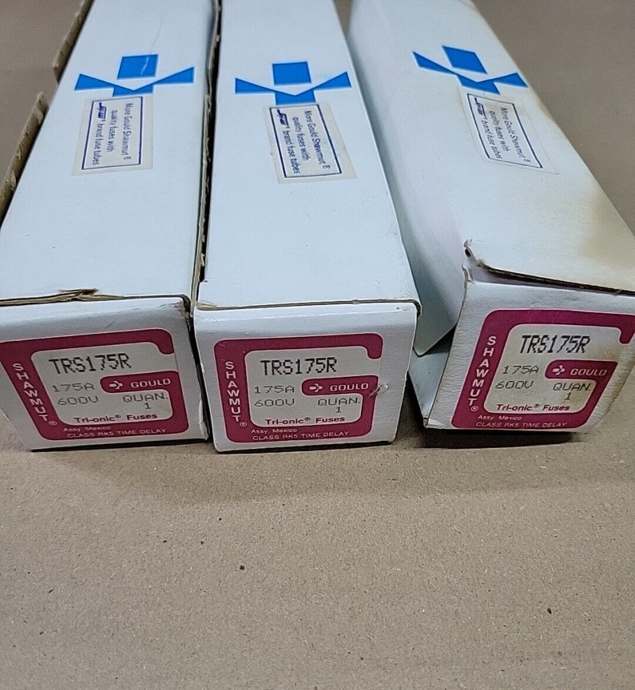 LOT OF 3 Mersen Ferraz Shawmut TRS175R, 175 A, 600V, Class RK5
