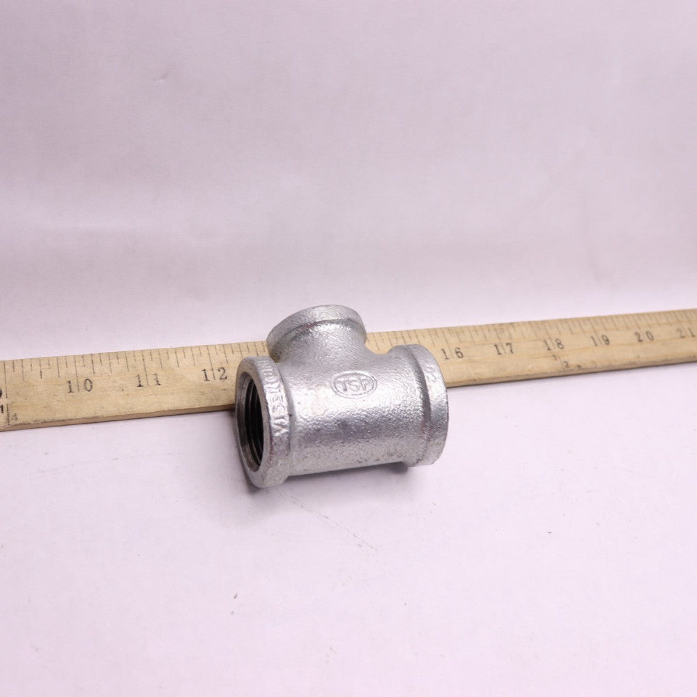 TSP Tee Galvanized Malleable Iron 1" x 1" x 3/4"