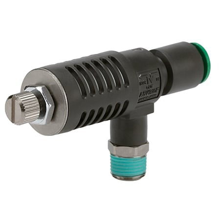 Smc Asv510f-N02-13S Speed Exhaust Control Valve,1/2 Tube,1/4