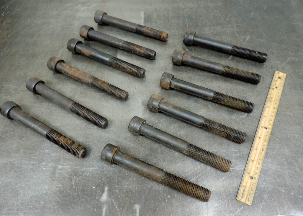 Industrial Kerr Socket Head Cap Bolt Screw 7/8"-9 x 7  Lot of Twelve (12)