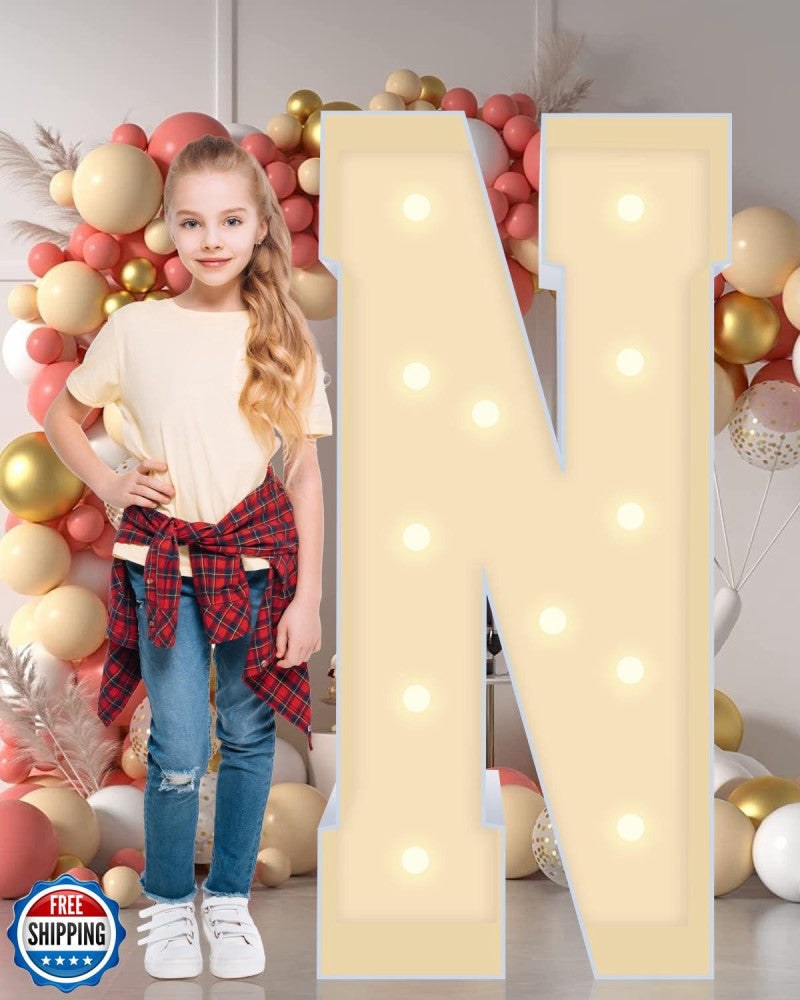 Multifunctional 4FT Marquee Numbers, corrugated plastic board, Quick Assembly