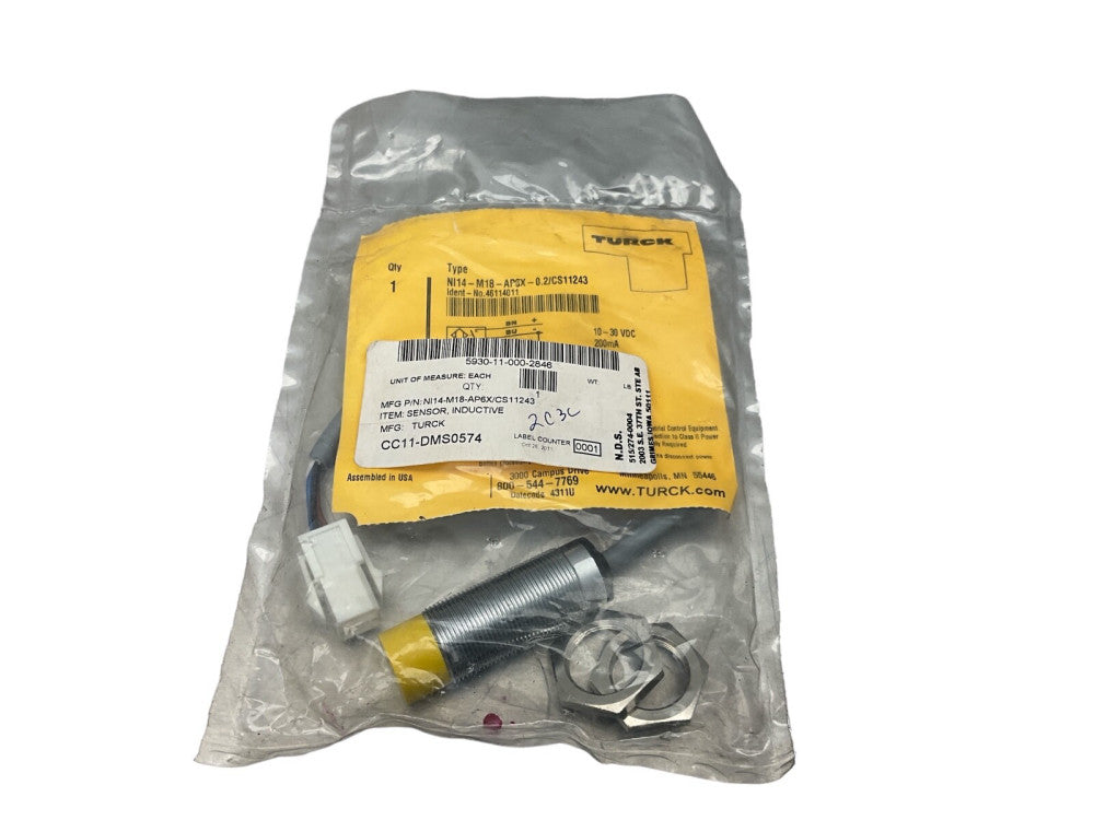 TURCK NI14-M18-AP6X-0.2/CS11243 Inductive Proximity Sensor