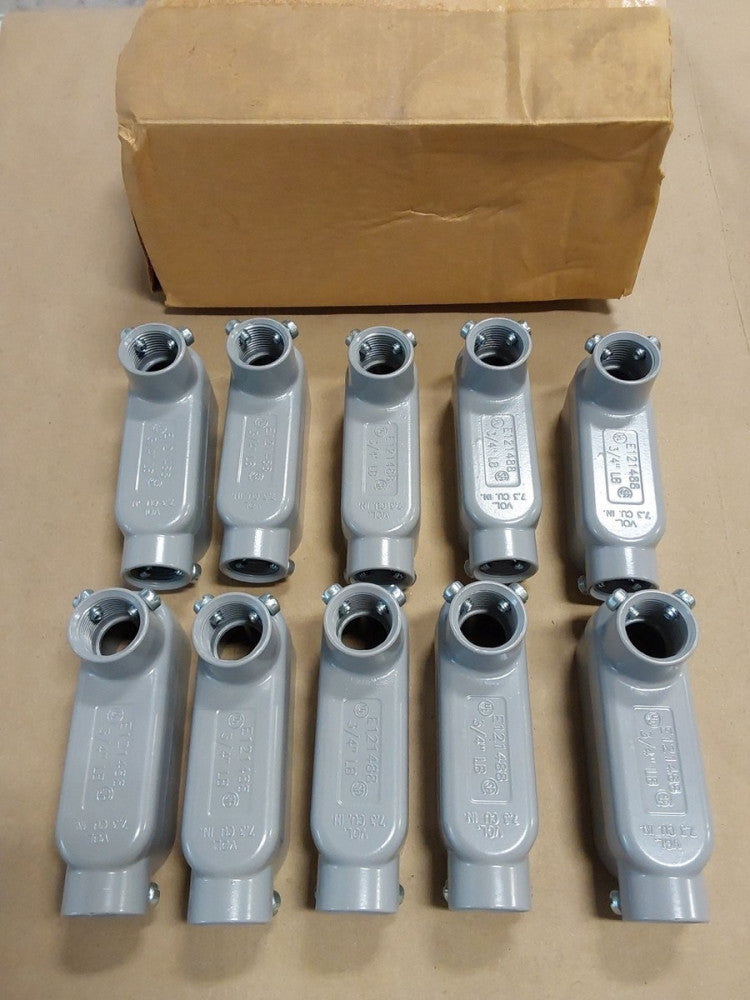 Crouse-Hinds LB25MT 3/4 inch Type LB Aluminum Conduit Outlet Body (Box Of 10) 