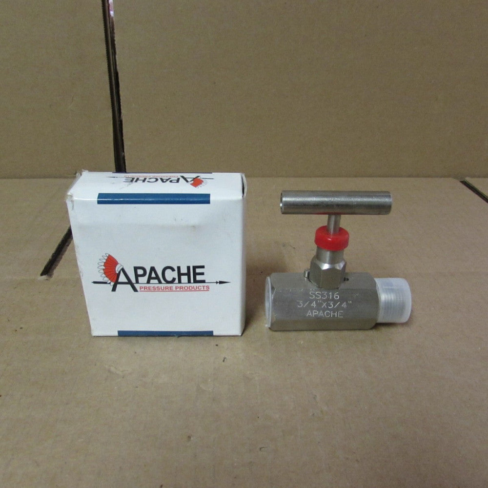 APACHE, SNV-3/4Mx3/4F10, NEEDLE VALVE,316SS, 10Kpsi, NIB! MAKE OFFER!