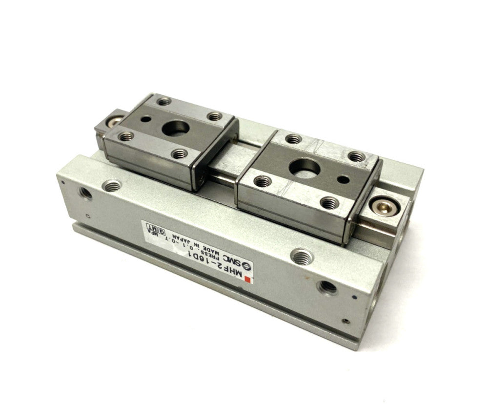 SMC MHF2-16D1 Low-Profile Pneumatic Gripper, 2-Finger, 16mm Stroke Per Jaw