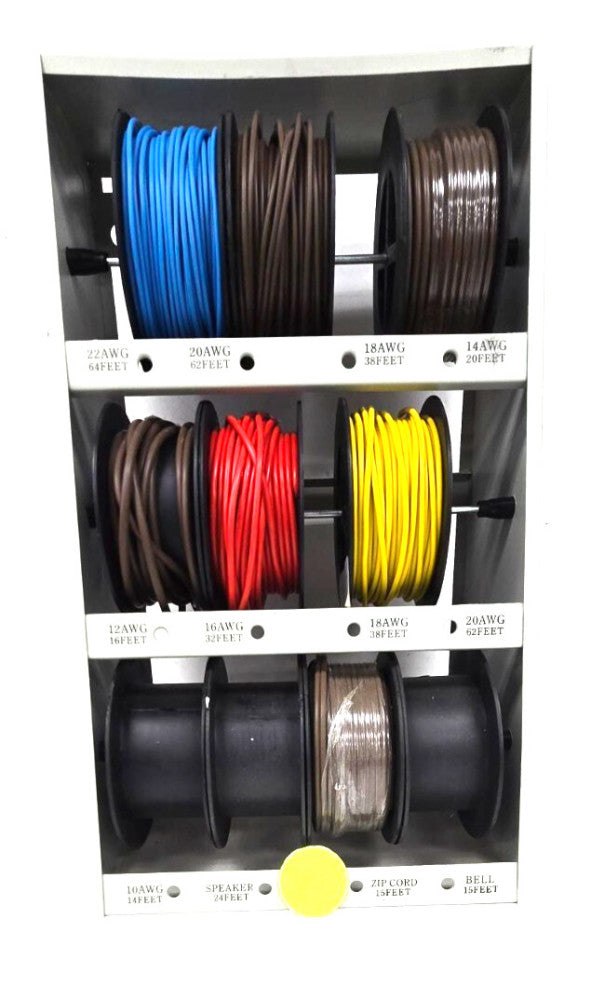 STOREHOUSE WIRE SPOOL RACK W/ WIRE