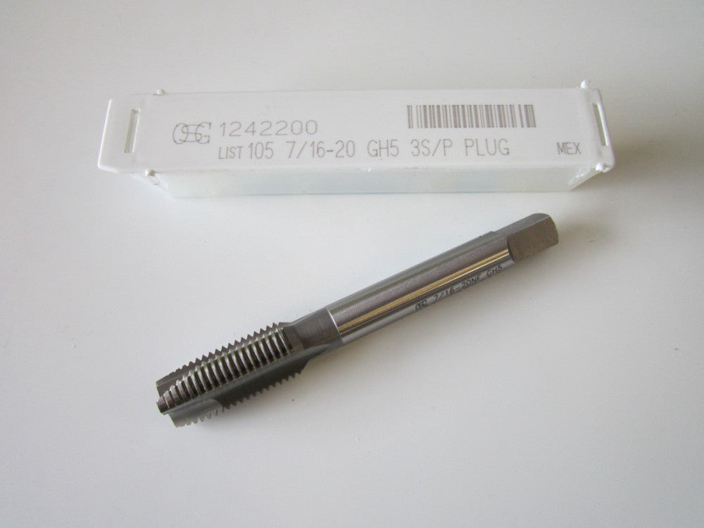 NEW OSG 1242200 7/16-20 Thread Spiral Point Plug Tap GH5 3S/P