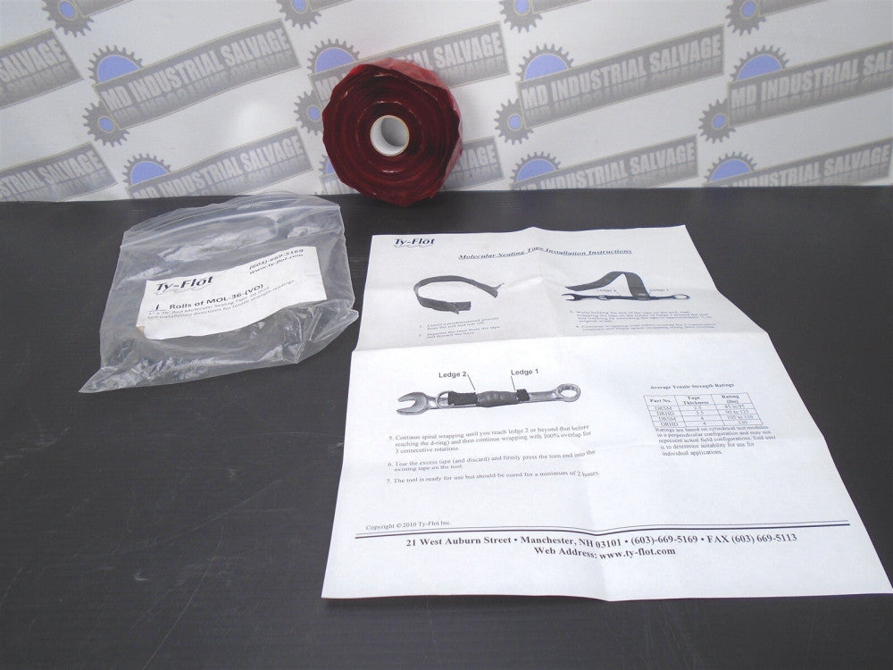 TY-FLOT - MOL36VO - RED MOLECULAR SEALING TAPE Drop Prevention 1" x 36 ft (NEW)
