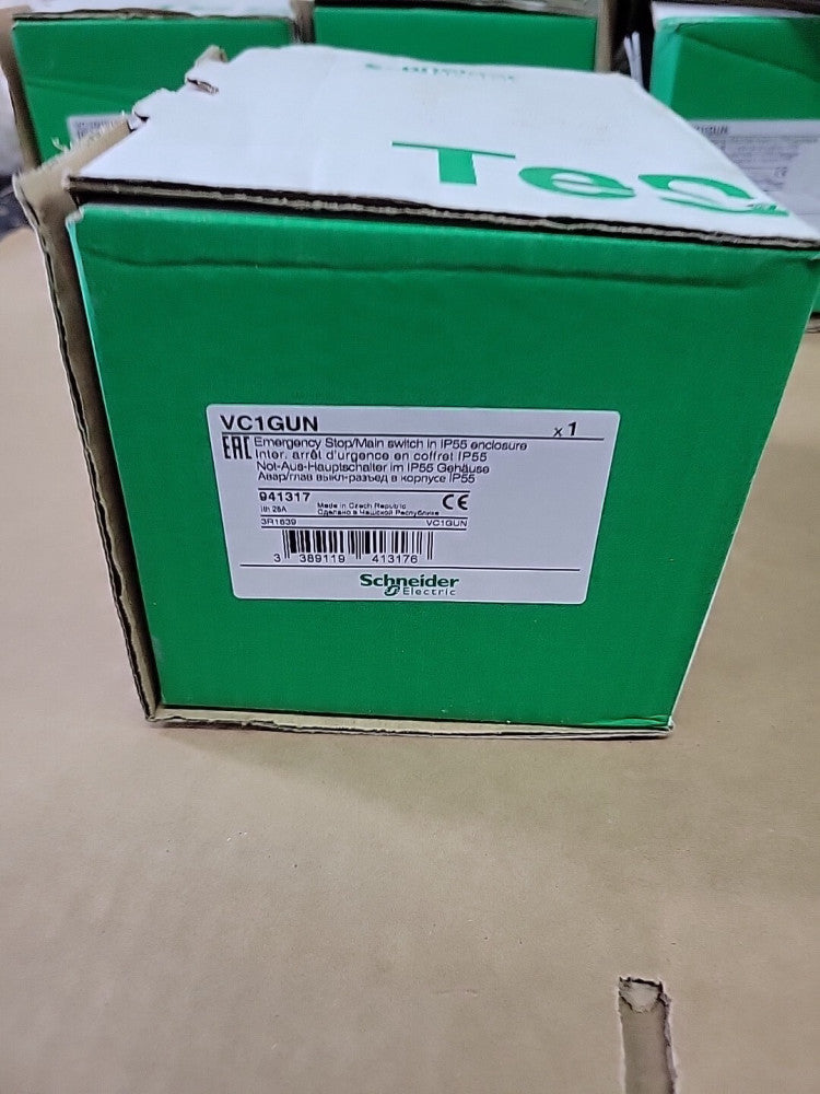 NEW Schneider Electric VC1GUN  TeSys Vario Enclosed Emergency Switch 20 Amp