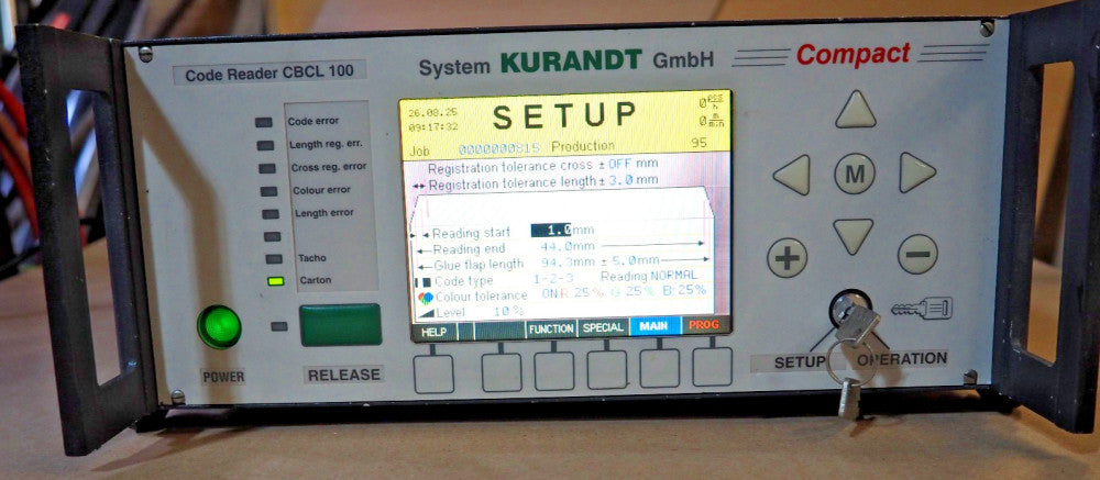 KURANDT GmbH Code Reader CBCL-100 Compact Glue Control Packaging Baumer