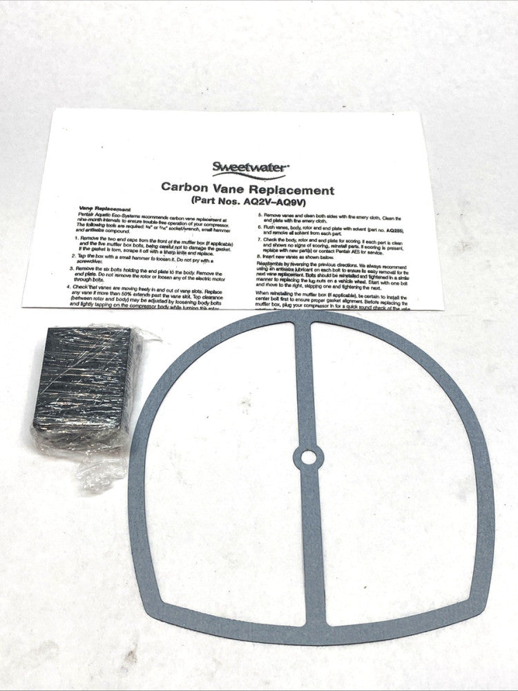 Sweetwater AQ9V Replacement Vane Set for AQ9 / AQ93 Rotary Vane Compressor Kit