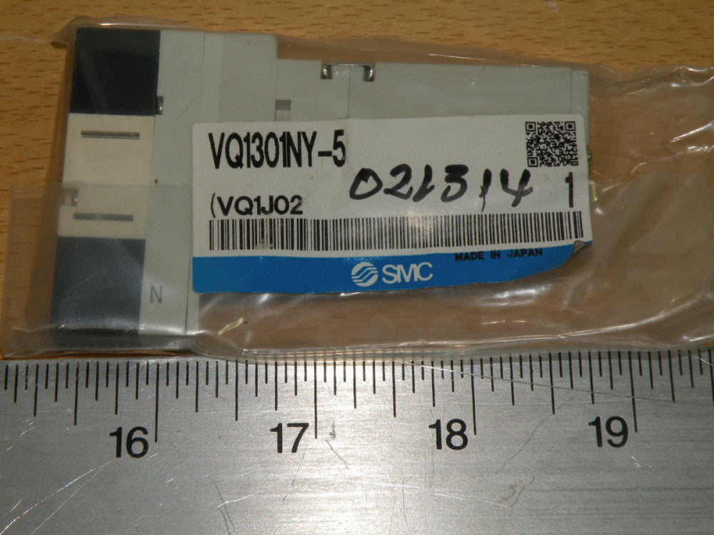 SMC  # VQ1301NY - 5 , 5 Port Solenoid Valve, Plug-in Type, Base Mounted