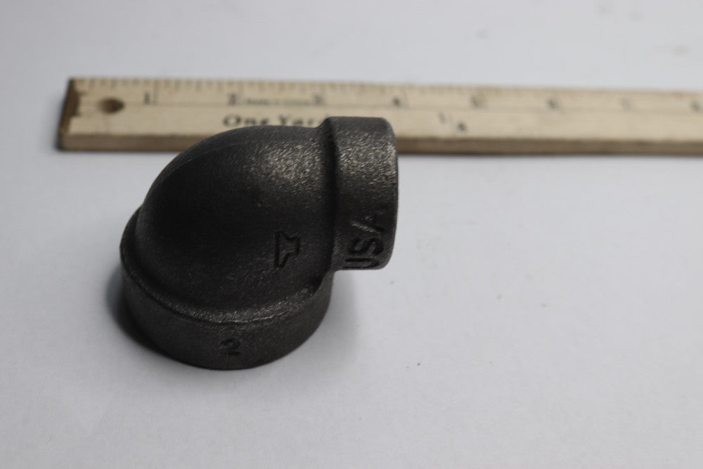 Anvil 90-Degree Reducing Elbow Malleable Black Iron 1-1/4" x 3/4"