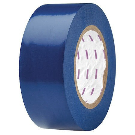 Zoro Select 8Avh1 Floor Marking Tape, Vinyl, No Legend, Blue, 2 In W., 5 Mil