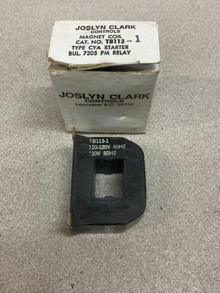 NEW IN BOX JOSLYN CLARK 110/120V. MAGNET COIL TB113-1
