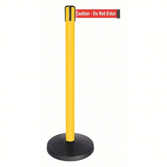 (2 PACK) QUEUEWAY Barrier Post with Belt: ABS, Powder Coated QPLUS-35-RG 52NP19