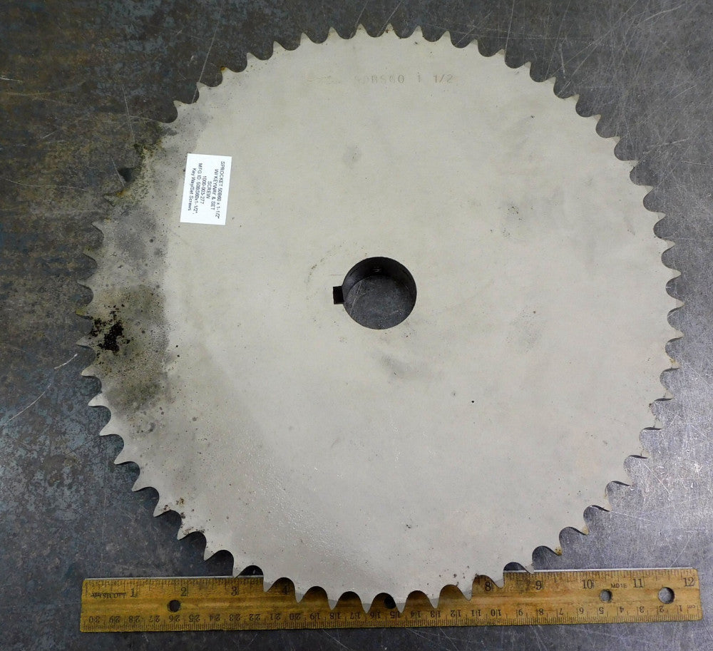 Martin 50BS60 Roller Chain Sprocket #50 60 Teeth 1-1/2" Bore