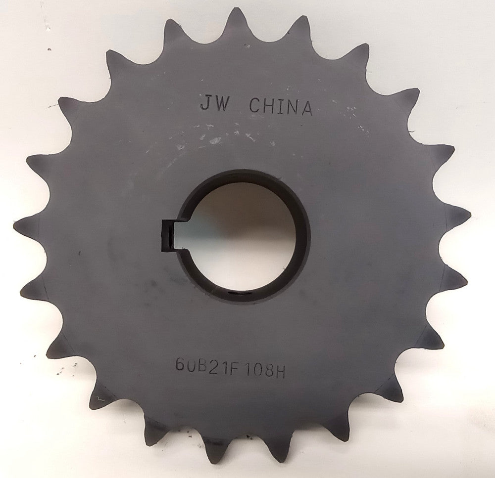 JW Bushing 60B21F 108H 1-1/2 Sprocket 1-1/2" Keyed Bore 21T 60B21F108H112