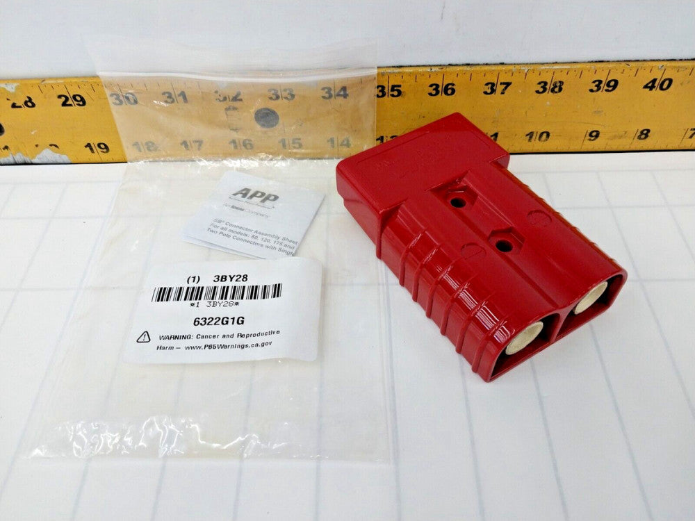 NEW APP RED BATTERY POWER CONNECTOR 350 AMP 600 VOLT  6322G1G / 3BY28
