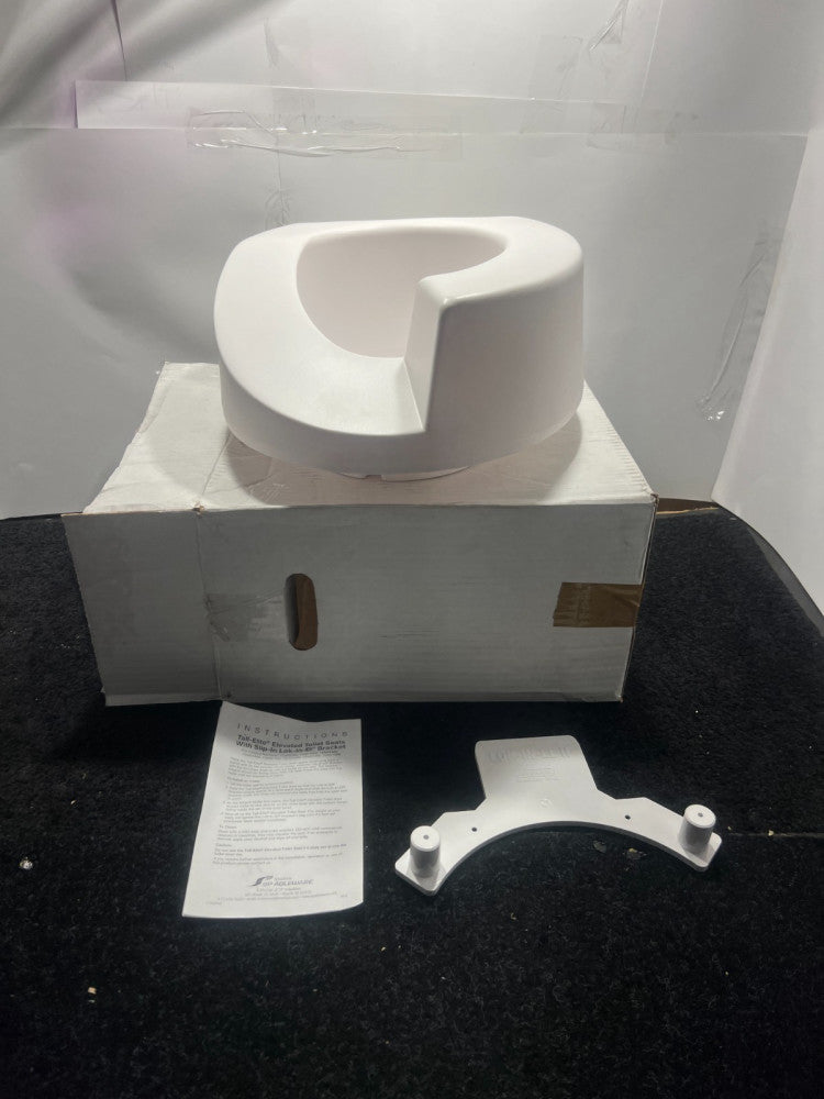 SP Ableware 725921000 Tall-Ette Elevated Toilet Seat W Slip-in Lok-in-El Bracket