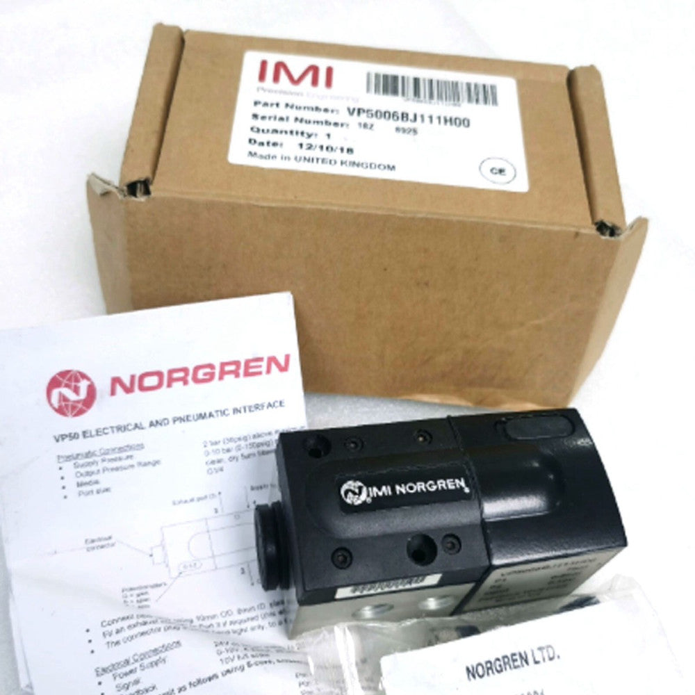 New In Box NORGREN VP5006BJ111H00 Proportional Pressure Valve