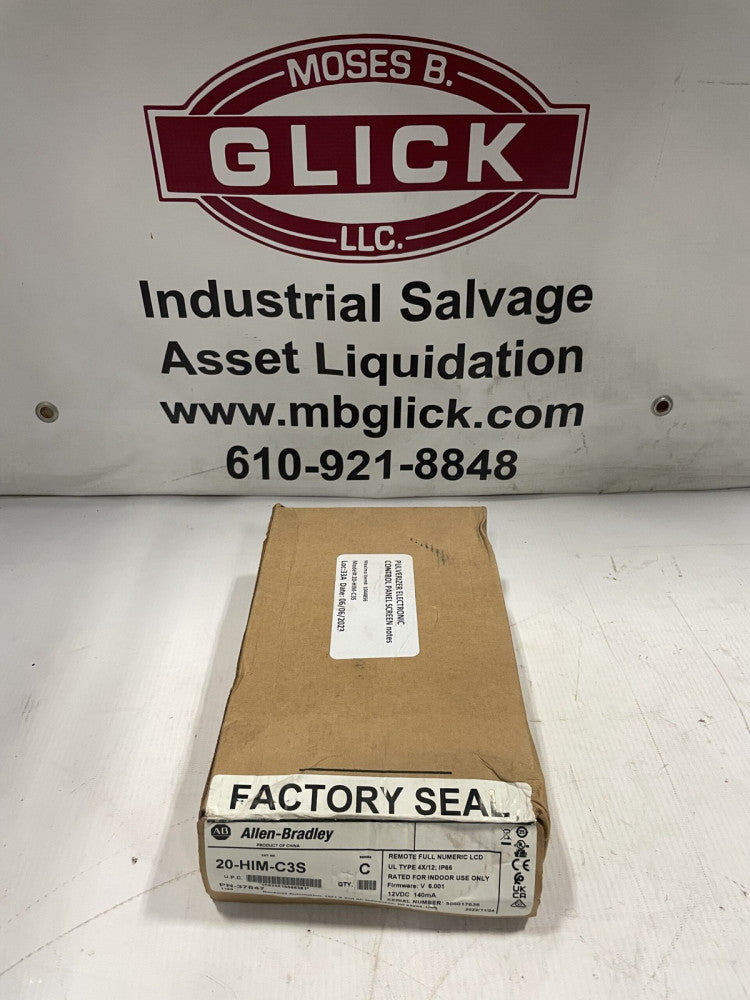 Allen-Bradley 20-HIM-C3S Ser C Powerflex HMI Keypad 12V 140mA 37847 -NIB