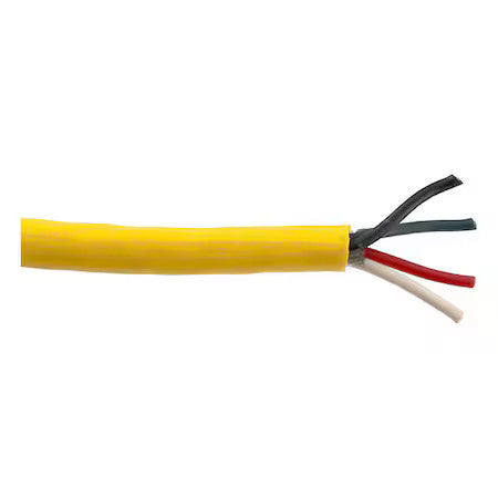 Carol 86914.05-50 Portable Cord, Sjtow, 16 Awg, 4 C, Yellow, Pvc, Stranded,