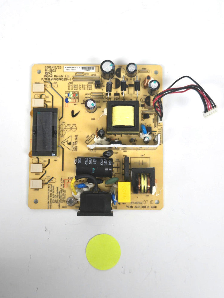 DELL 2707WFP COMPUTER MONITOR POWER SUPPLY BOARD
