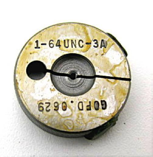 Greenfield (2695571) #1-64 GO 3A Basic Thread Ring Gage 