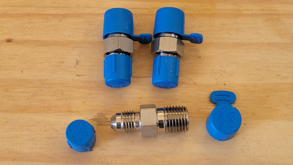 Lot Of 3 SSP J4-4C 37Deg Flare 1/4" x 1/4" Npt 316 Stainless Steel Fittings