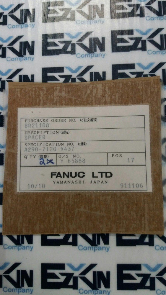 GE Fanuc A290-7120-X437 CNC Assembly Spacer Lot of 2