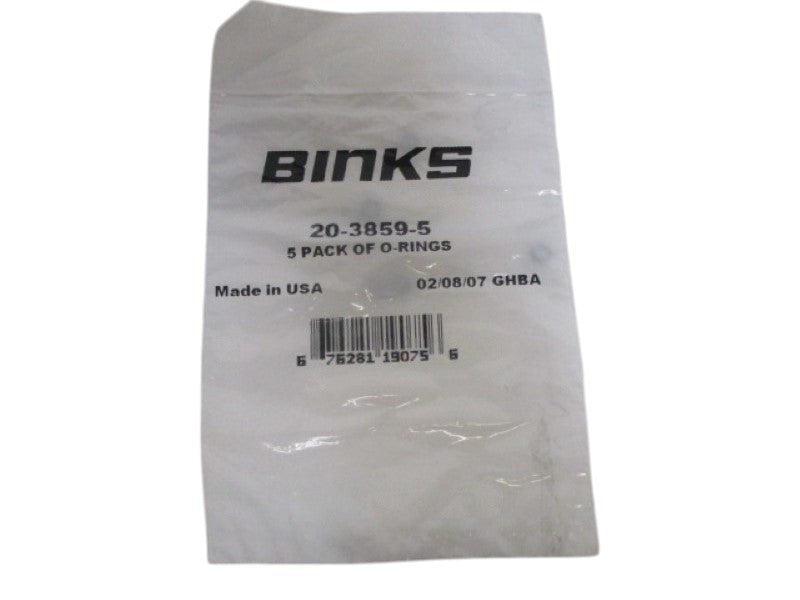 BINKS 20-3859-5 O-RING (PKG OF 5) NSMP