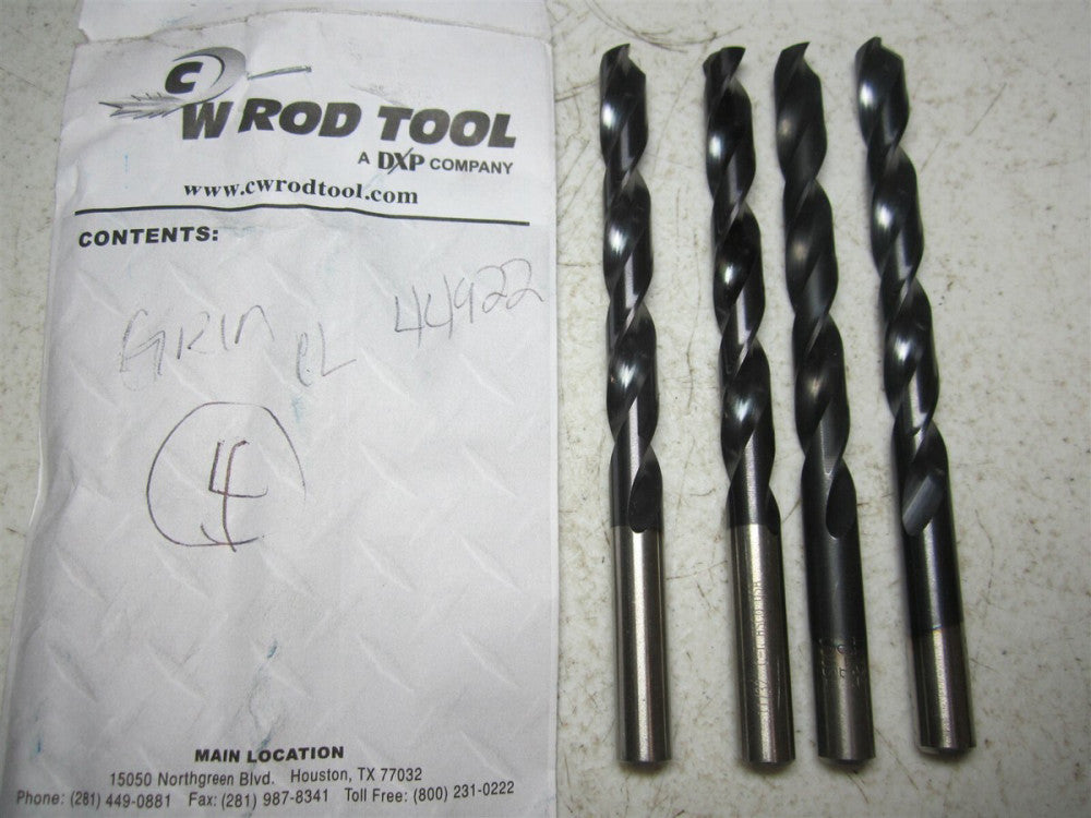 Chicago - Latrobe (44922) 11/32" 135° 4-3/4" OAL Cobalt Jobber Drill - Pack of 4