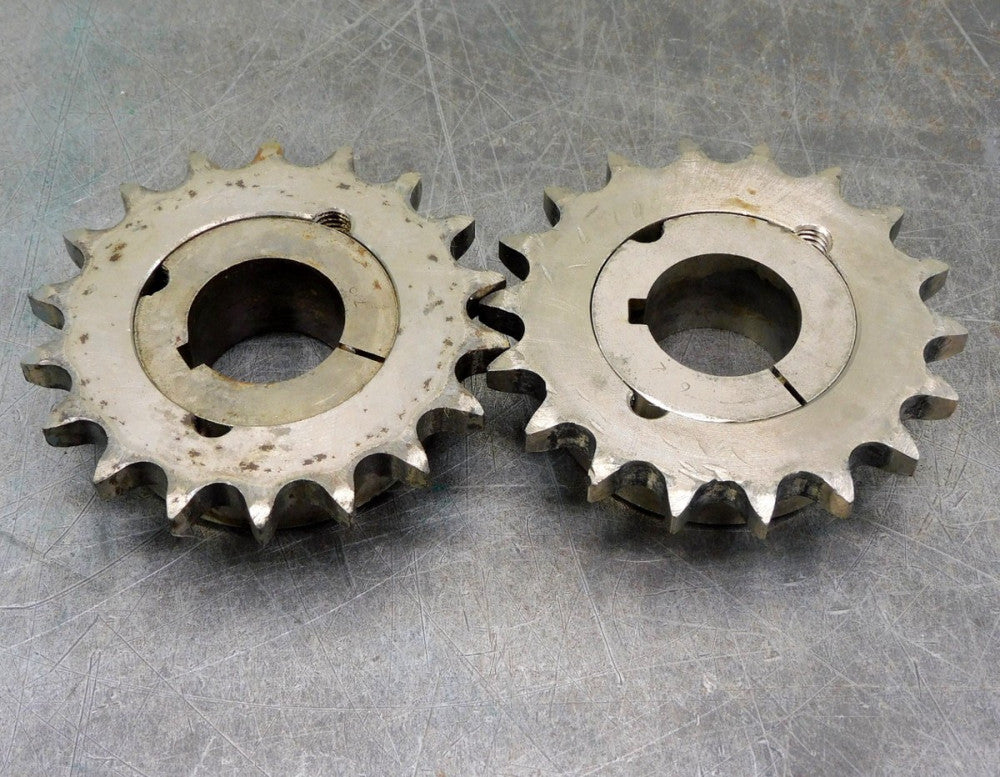 Martin 50BTB18 Taper Bushed Sprocket #50 w/ 1-1/4" Taper Lock 1610 Lot of Two 2