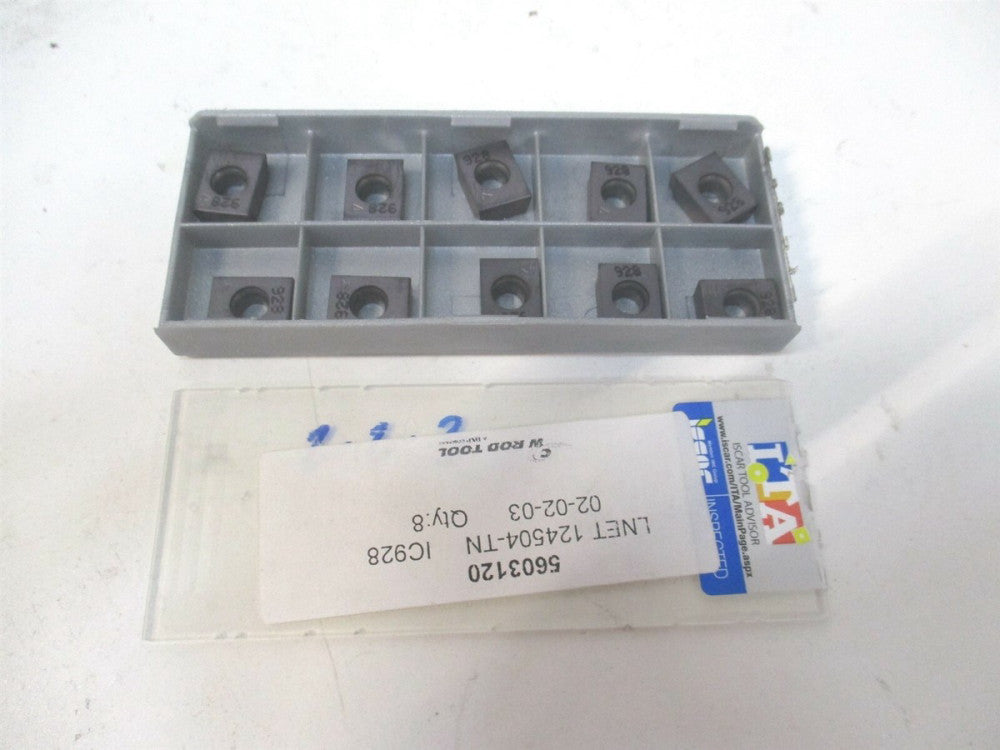 Iscar (5603120)LNET 124504-TN IC928 Grade Carbide Milling Insert - Pack of 10