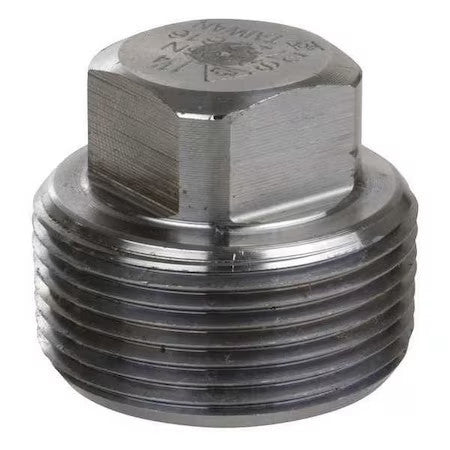 Zoro Select 4307002168 2-1/2" Mnpt Ss Square Head Plug