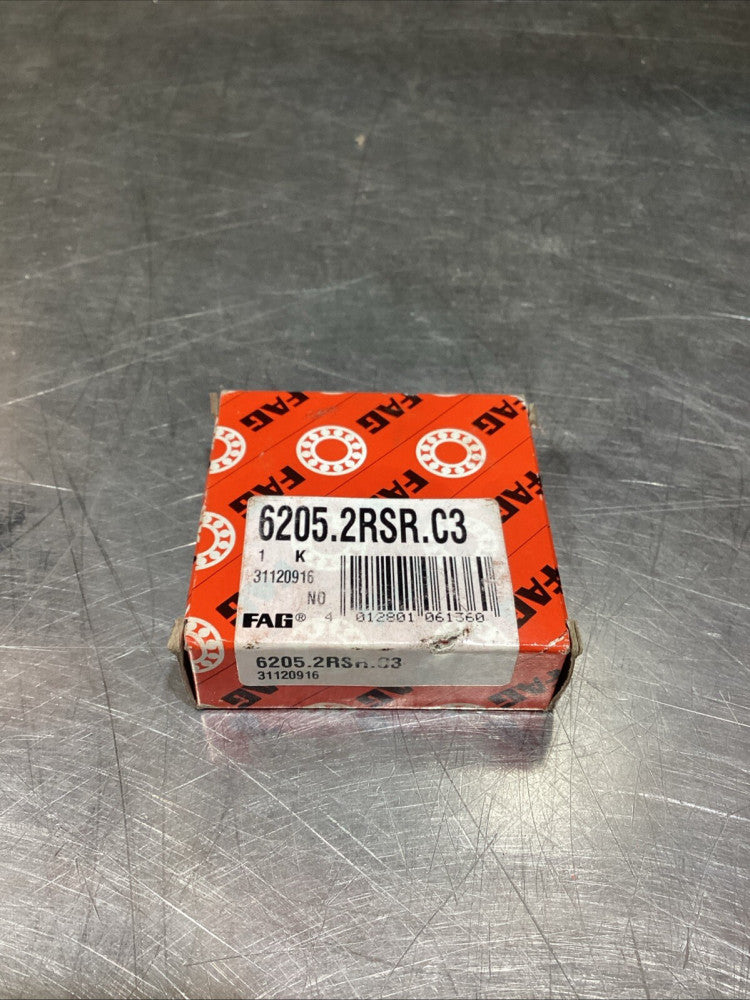 FAG 6205-2RSR-C3 Deep Groove Ball Bearing, NOS