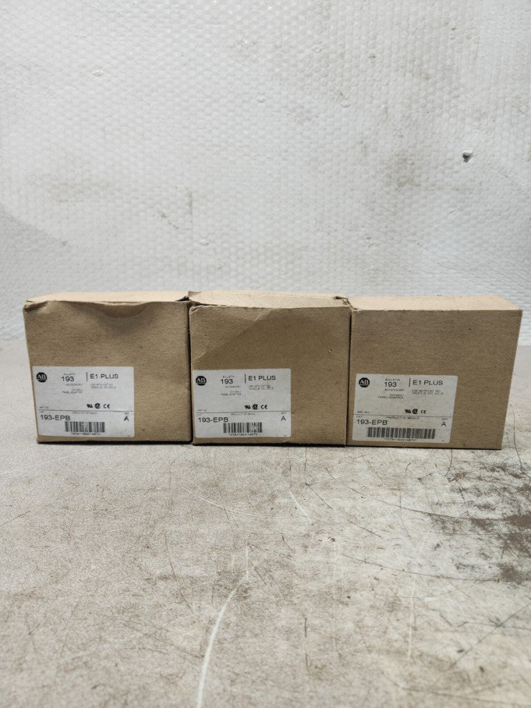 NEW IN BOX LOT OF 3 ALLEN BRADLEY DIN RAIL/PANEL ADAPTER 193-EPB