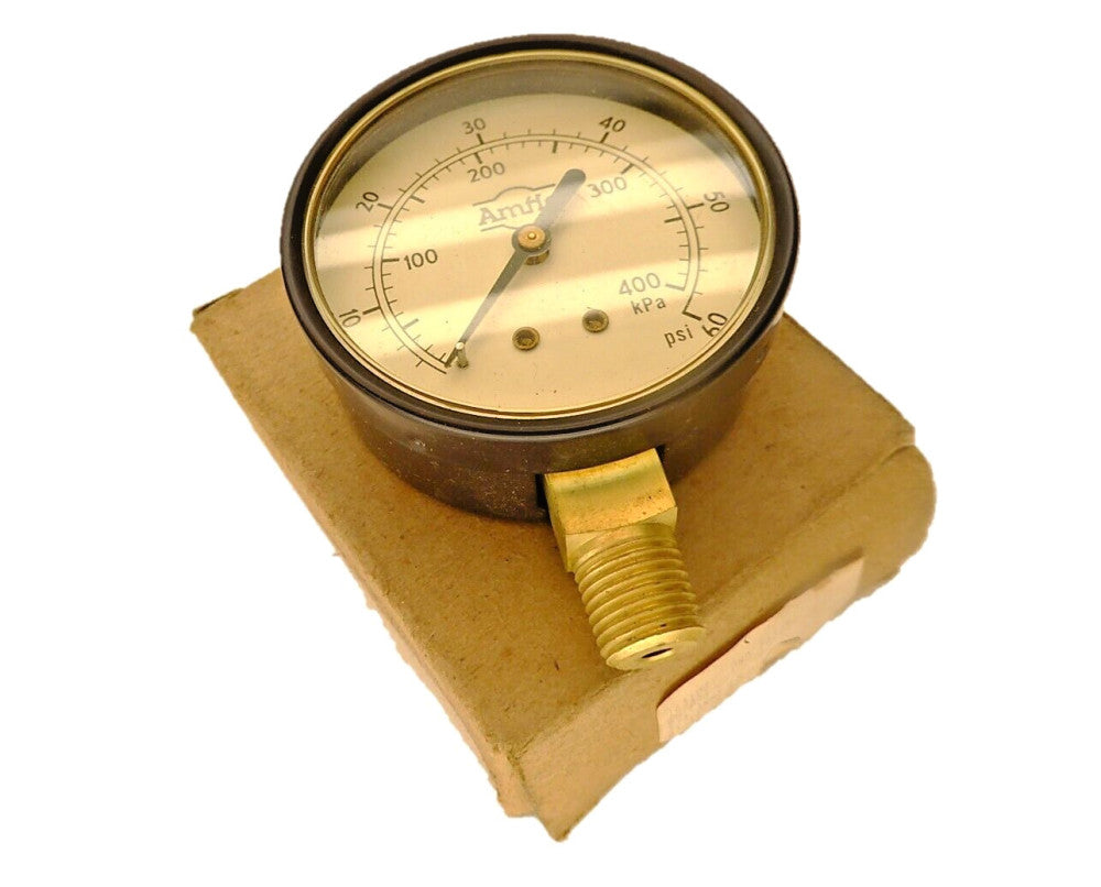 Amflo  163103 DWD 702054  Pressure Gauge 0-60 psi 2-1/2" 1/4" NPT  NEW IN BOX