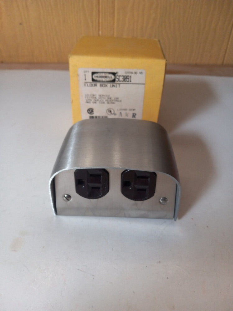 HUBBELL SC3091 Floor Box Unit. New In Original Box.