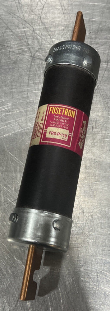 Bussmann Fusetron FRS-R-110 Time Delay 110 Amp Fuse Class RK5 Nos Surplus