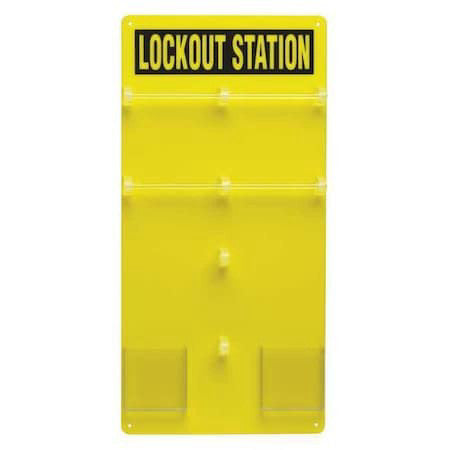 Brady 50991 Lockout Board,Unfilled,23-1/2 In H