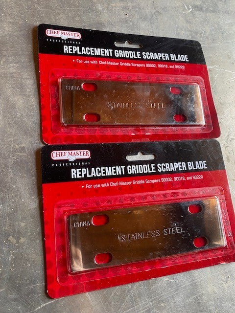 (2 PACK) Chef-Master Chef Master 90003HD Griddle Scraper Blade -BUY MORE & SAVE!