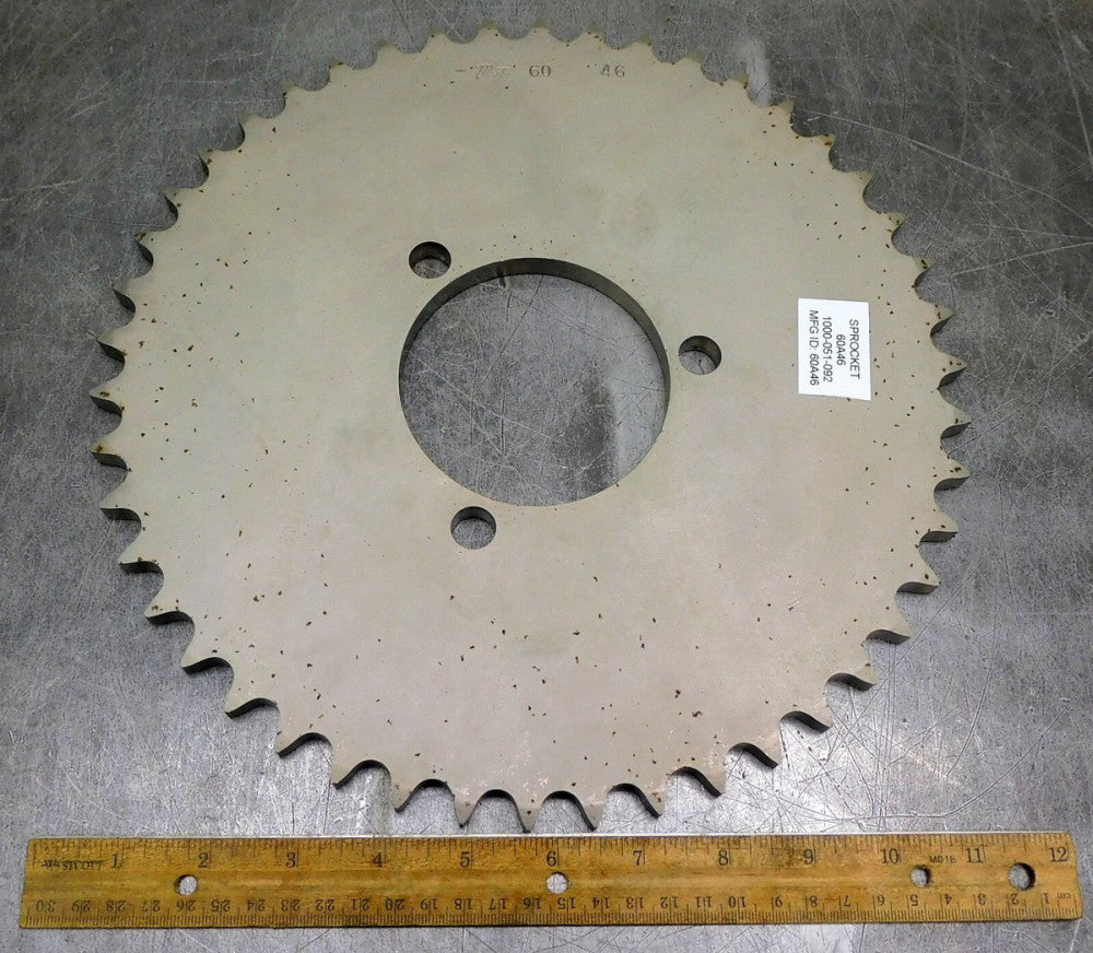 Martin 60A46 A-Plate Roller Chain Sprocket #60 46 Teeth 3-1/2" Bore