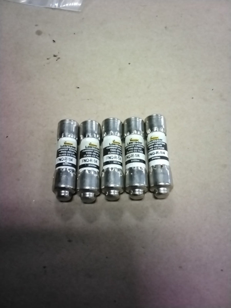Bussmann Limitron FNQ-R-1/4 Fuse 600Vac, Lot Of 5