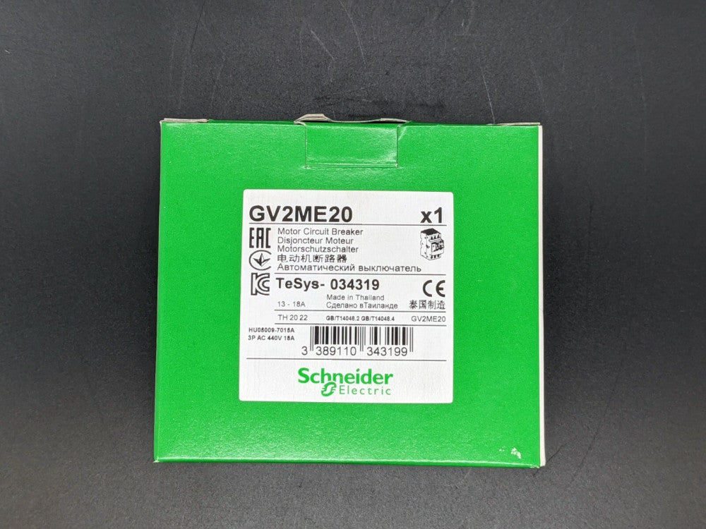 Square D Schneider Electric GV2ME20 Manual Starter 13-18 Amps