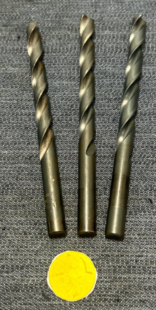 ASSORTED BRANDS  2 FLUTE DRILL BIT CUT DIAMETER 5/16"  LOT OF 3