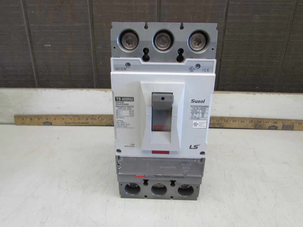 LS SUSOL TS400NU , MCCB, 3P/400A/600V , TYPE-HACR, GOOD TAKEOUT! MAKE OFFER!